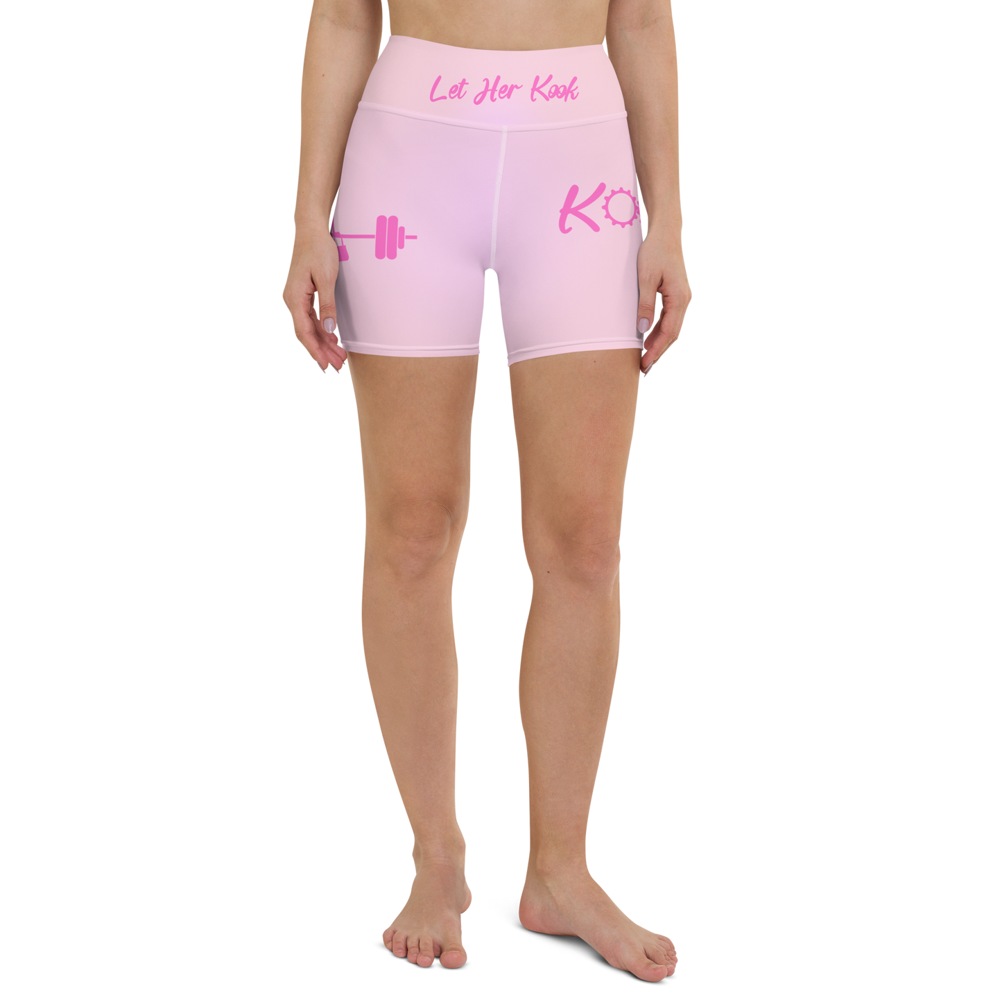 Kookie Time Yoga Shorts .: Pink Sky :.