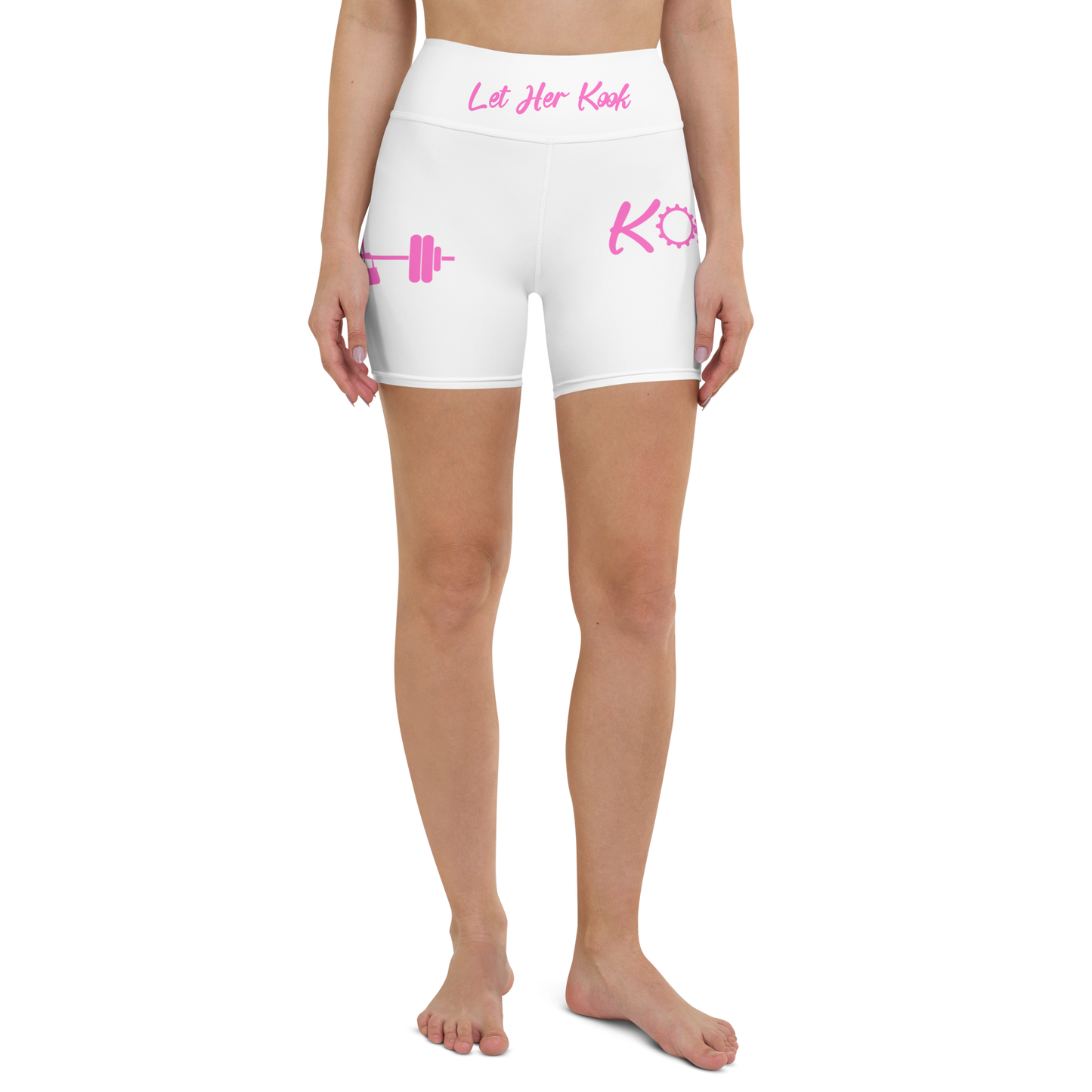 Kookie Time Yoga Shorts .: White :.