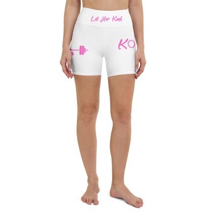 Kookie Time Yoga Shorts .: White :.