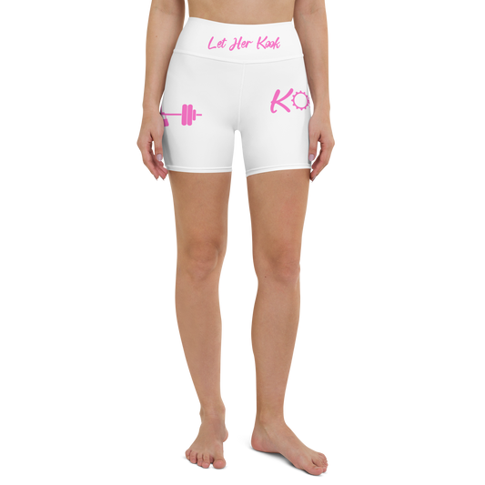 Kookie Time Yoga Shorts .: White :.