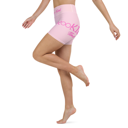 Kookie Time Yoga Shorts .: Pink Sky :.