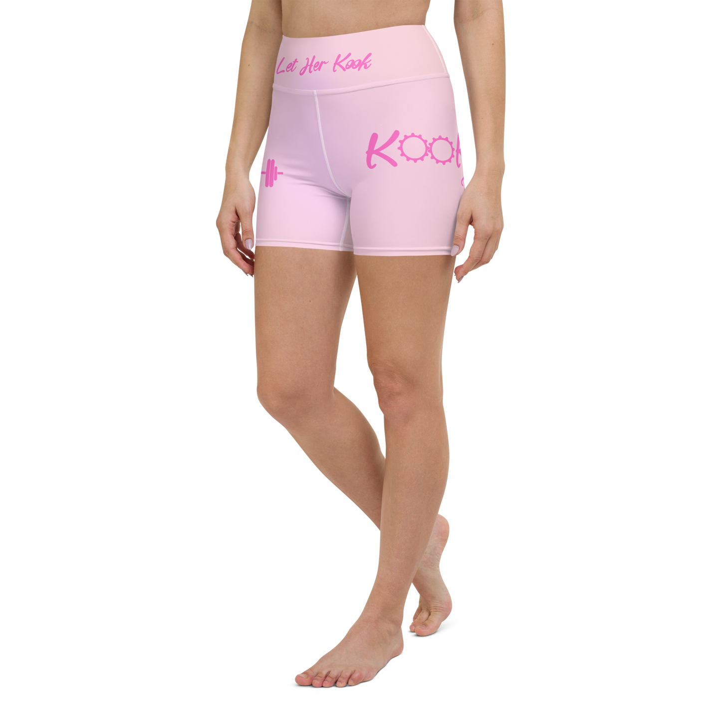 Kookie Time Yoga Shorts .: Pink Sky :.