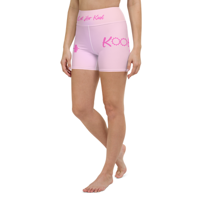 Kookie Time Yoga Shorts .: Pink Sky :.