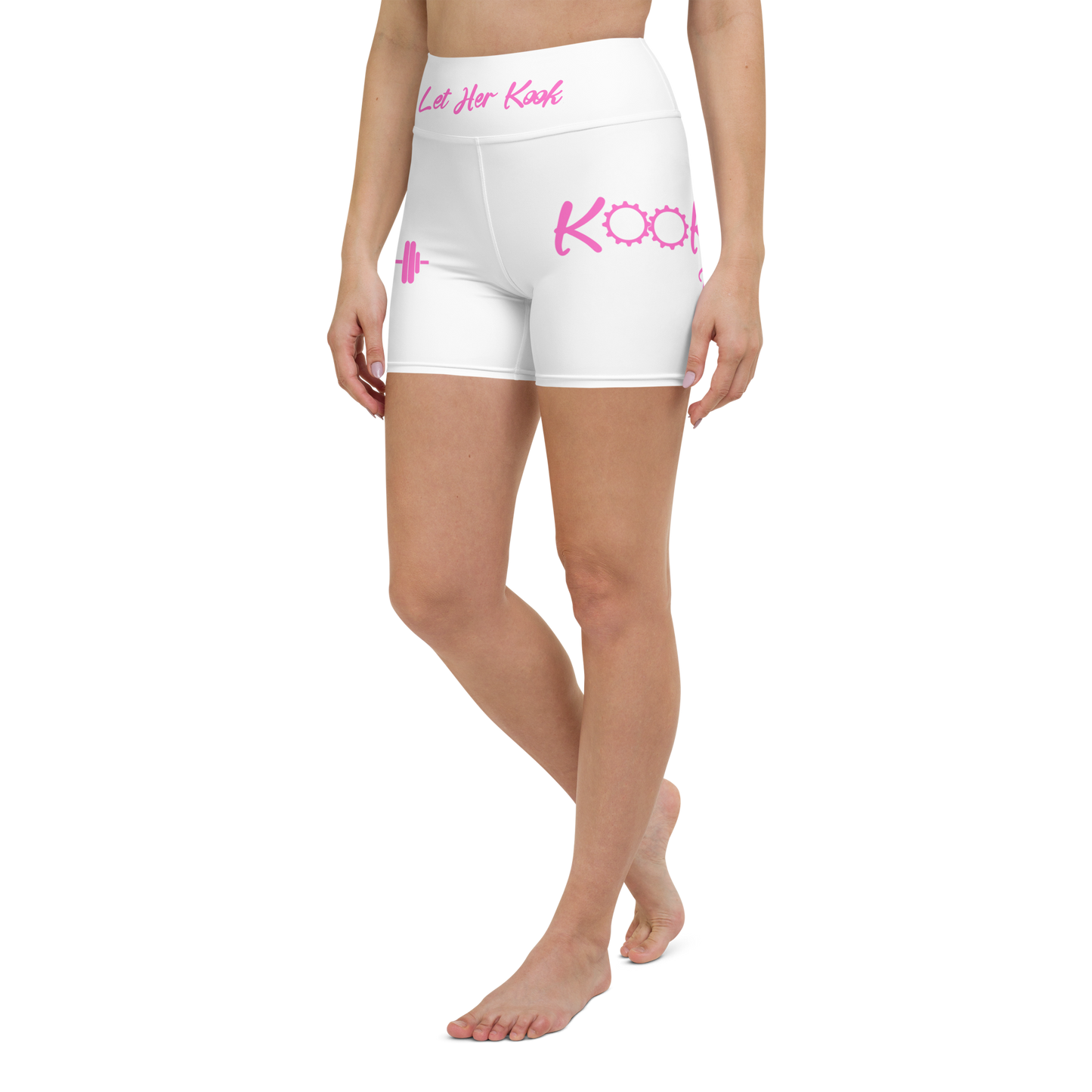 Kookie Time Yoga Shorts .: White :.