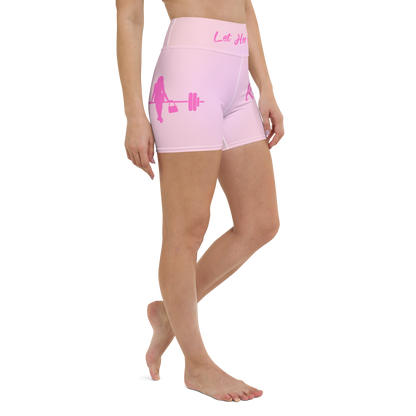 Kookie Time Yoga Shorts .: Pink Sky :.