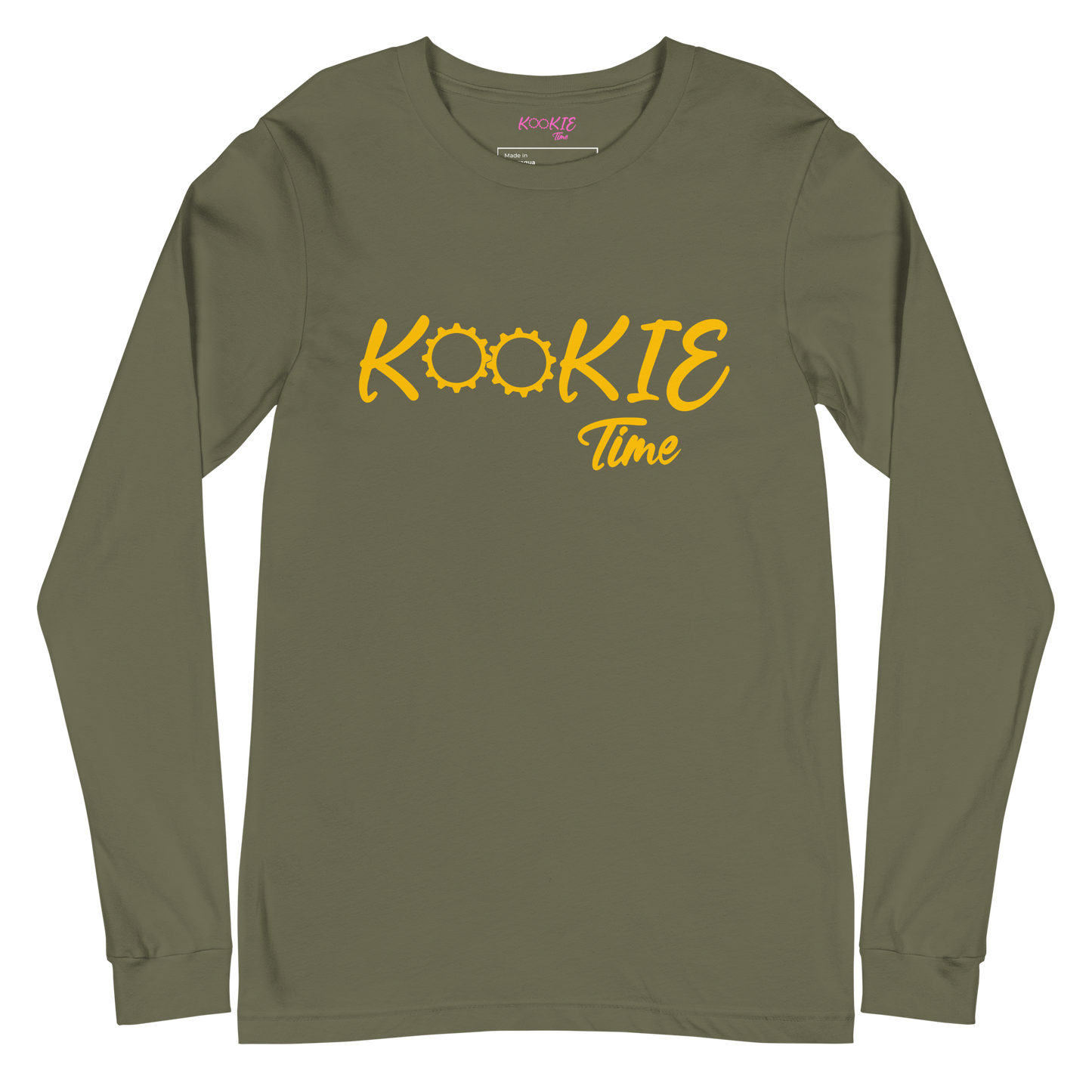 Kookie Time Long Sleeve Tee .: Olive Green :.