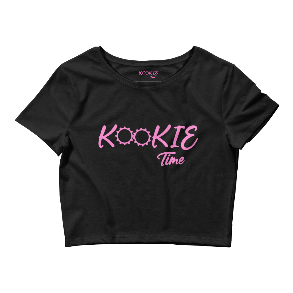 Kookie Time Crop Top .: Black :.