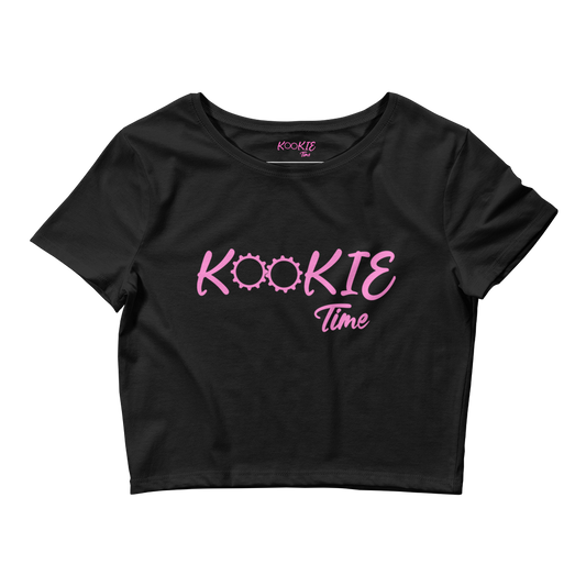 Kookie Time Crop Top .: Black :.