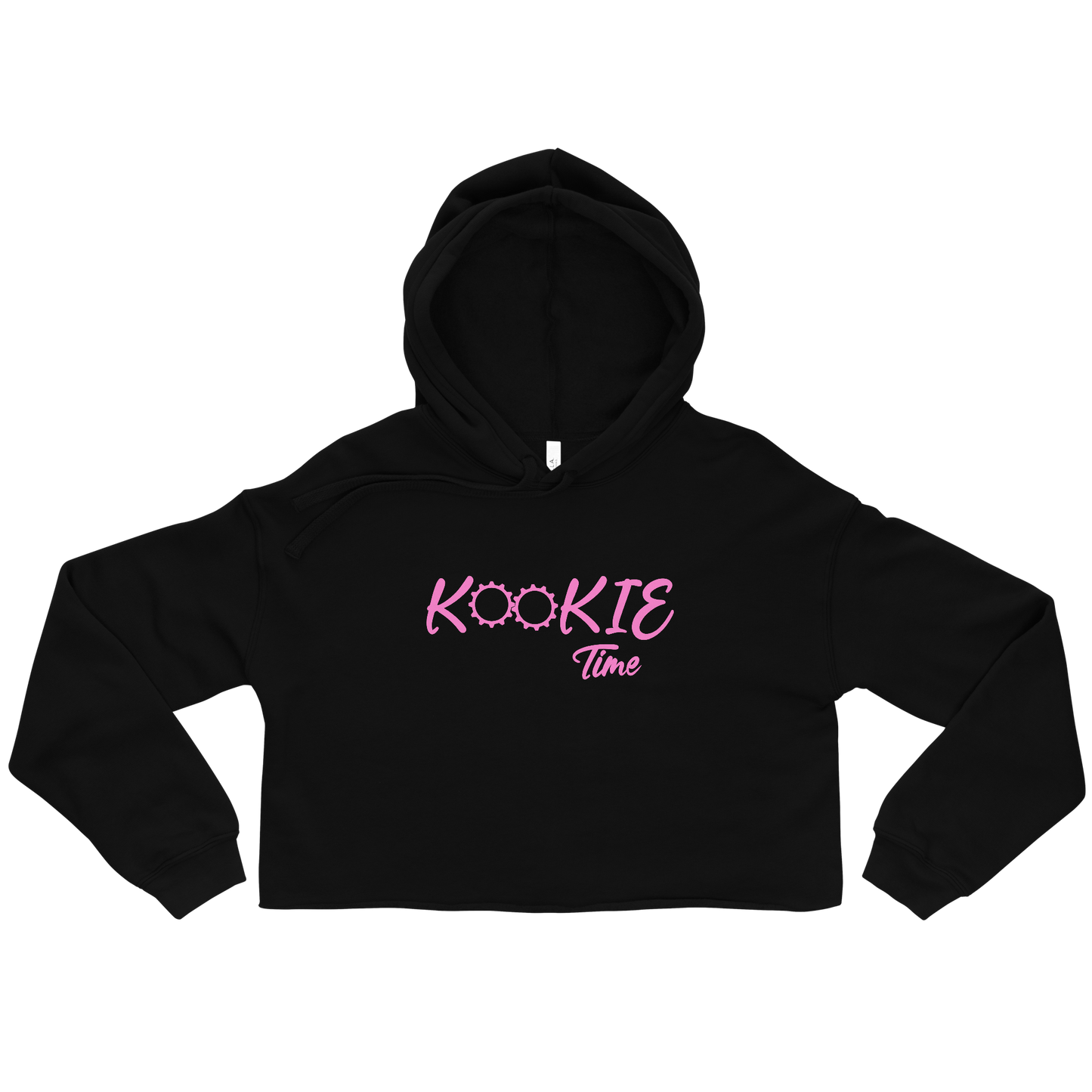 Kookie Time Crop Hoodie .: Black :.