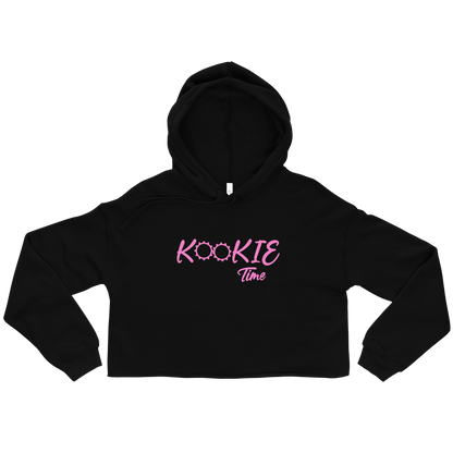 Kookie Time Crop Hoodie .: Black :.