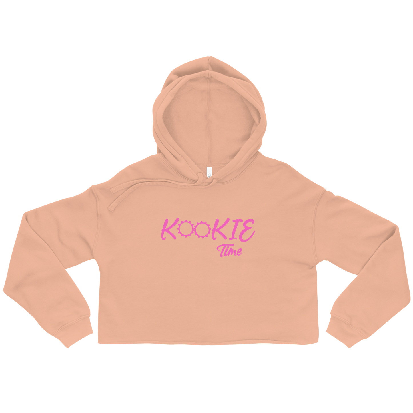 Kookie Time Crop Hoodie .: Peach :.