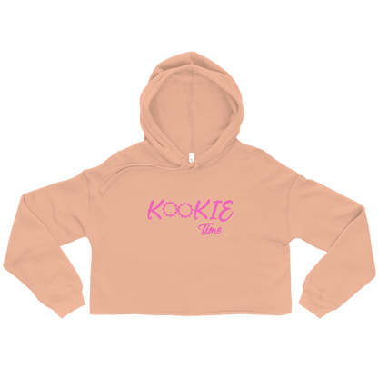 Kookie Time Crop Hoodie .: Peach :.